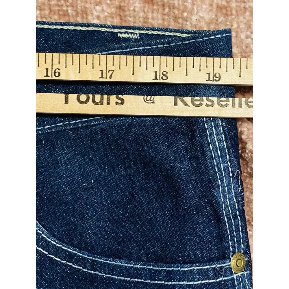 Vtg 80s Mens Jeans Jordan Denim Dark Wash Baggy Graphic Skater 40